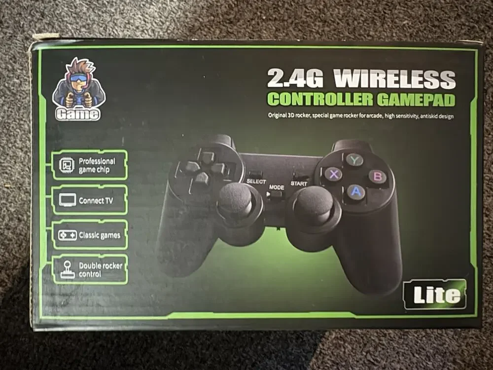 GameStick Lite 4K Microconsole Wireless Controller Double Rocker Classic Games
